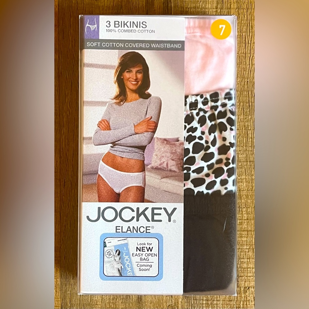 Jockey Bikini Panties. 3 pack. New with tags. Cotton. Women’s size 7